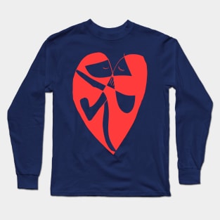 Love Heart and Kiss Long Sleeve T-Shirt